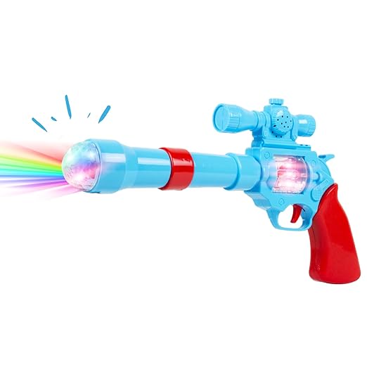 Battery Operated 3D Projection Strike Toy Gun with Vibrant Light & Sound Effects for Kids/Gifts/Toddlers - Tuno Toys