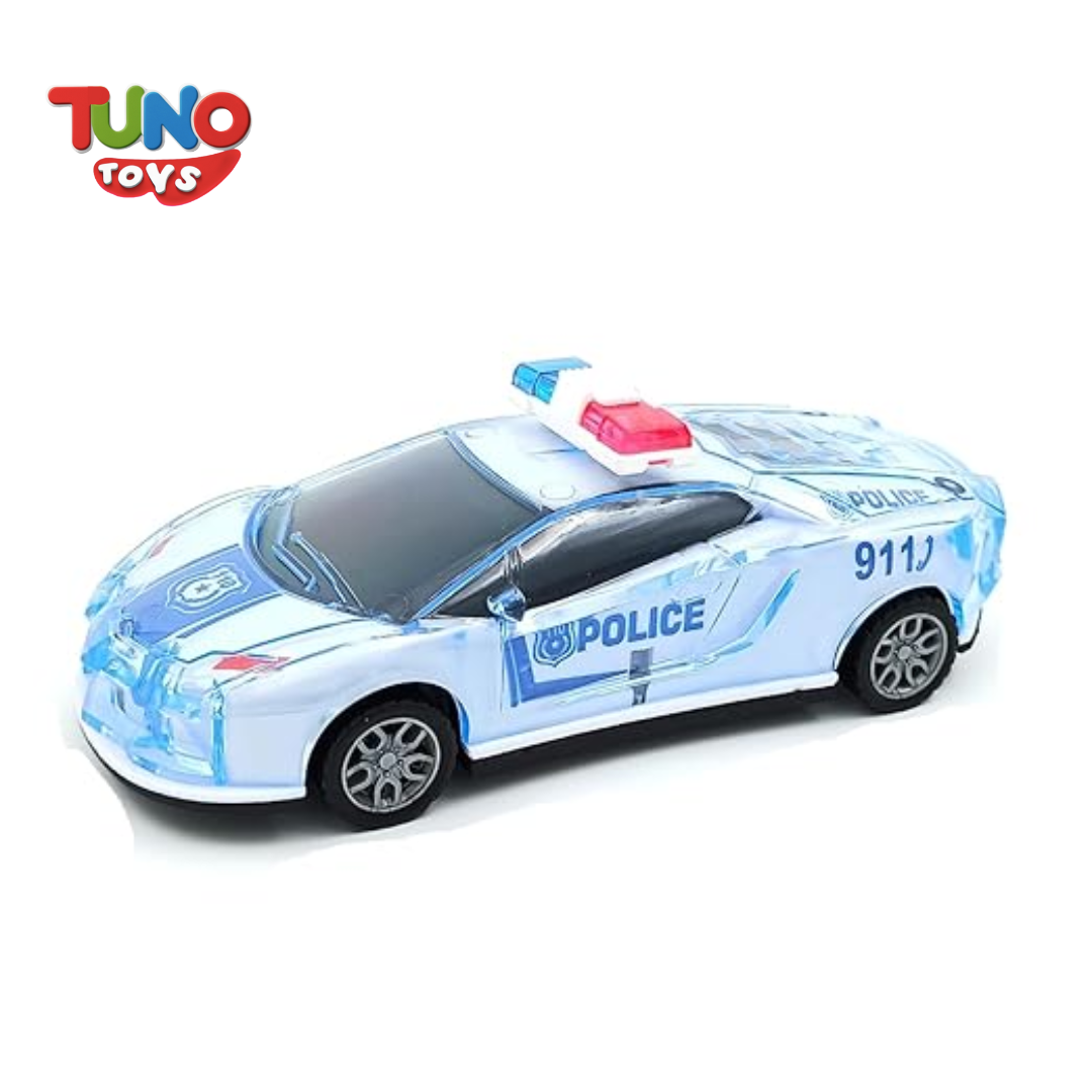 City Police Car Friction with Light & Music - Tuno Toys