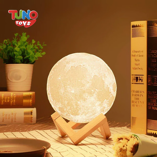 Colour Changeable 3D Moon Lamp With Stand - Tuno Toys