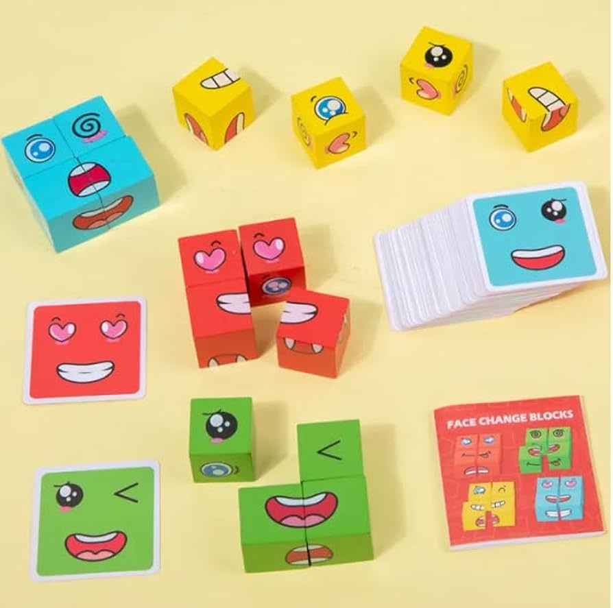 WonderFaces Expression Blocks – Interactive Face-Changing Puzzle for Kids