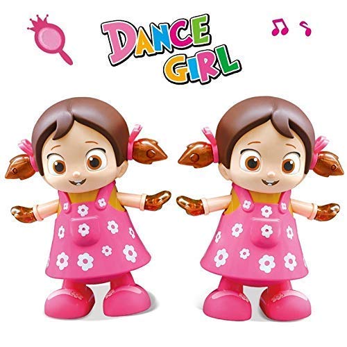 Musical Dancing Doll with Flashing Lights, Walking Singing Doll Musical Toys for 3+ Years Kids, Girls, Boys - Multicolor - Tuno Toys