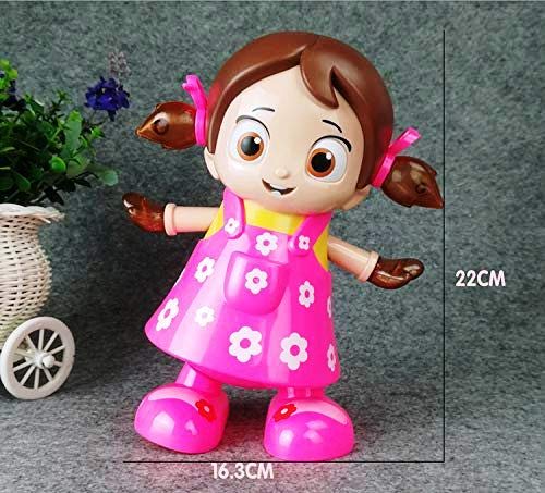 Musical Dancing Doll with Flashing Lights, Walking Singing Doll Musical Toys for 3+ Years Kids, Girls, Boys - Multicolor - Tuno Toys