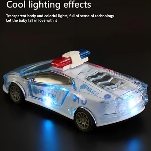 City Police Car Friction with Light & Music - Tuno Toys