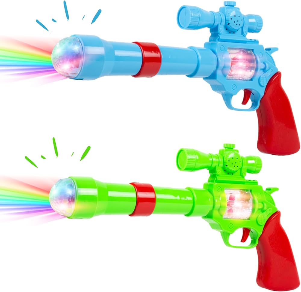 Battery Operated 3D Projection Strike Toy Gun with Vibrant Light & Sound Effects for Kids/Gifts/Toddlers - Tuno Toys