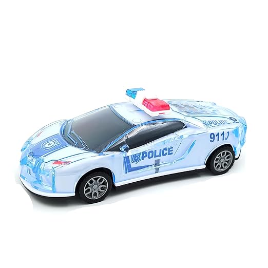 City Police Car Friction with Light & Music - Tuno Toys
