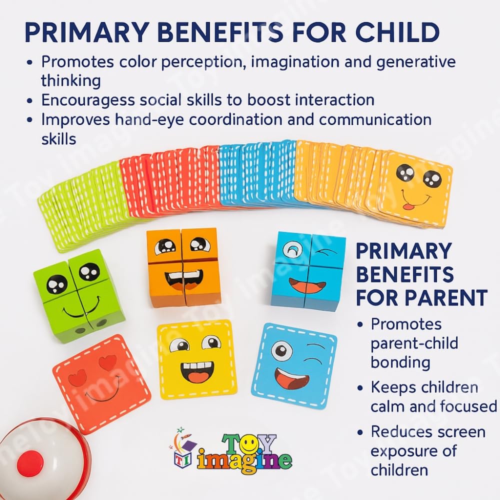WonderFaces Expression Blocks – Interactive Face-Changing Puzzle for Kids