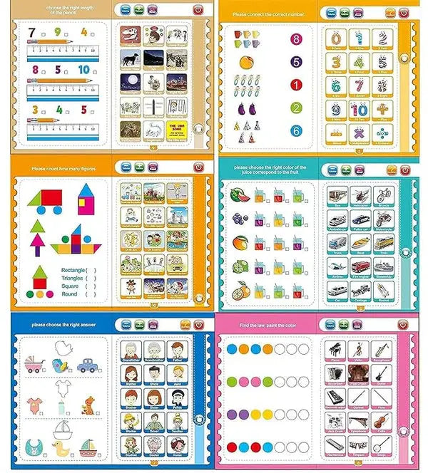 Intelligence E-Book for Kids - Advanced Educational Learning Sound Book (2+ Years) + Free 14000+ Digital Printable Worksheets PDF Tuno Toys