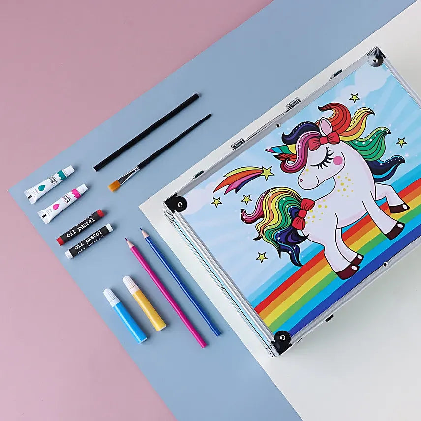 Deluxe Art Drawing Colour Suitcase Kit Set for Kids - Tuno Toys